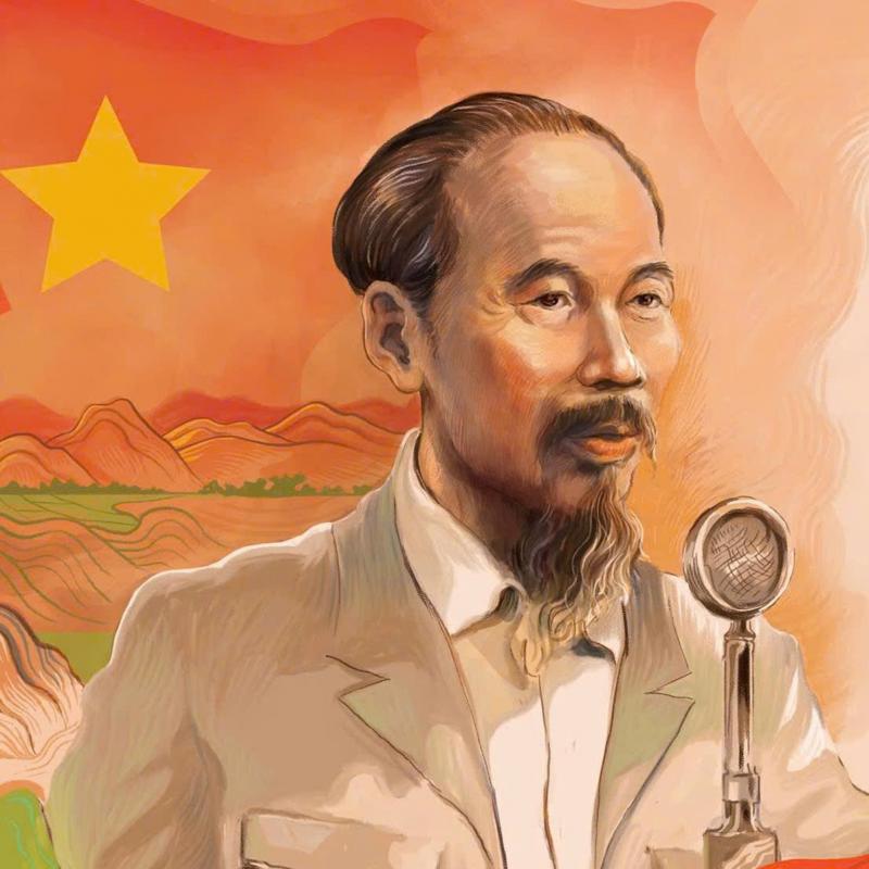 Chủ tịch Hồ Chí Minh đọc bản Tuyên ngôn Độc lập, khai sinh ra nước Việt Nam Dân chủ Cộng hòa